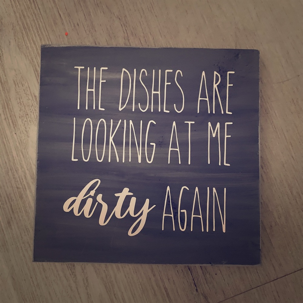 Farmhouse kitchen sign, grey wooden sign